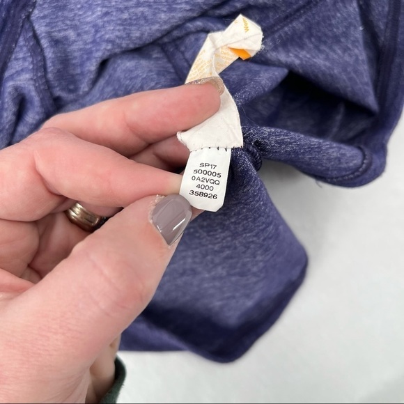 LUCY Womens Sleeveless V-Neck Blue Athletic top Mesh cutouts size: small - Picture 4 of 8